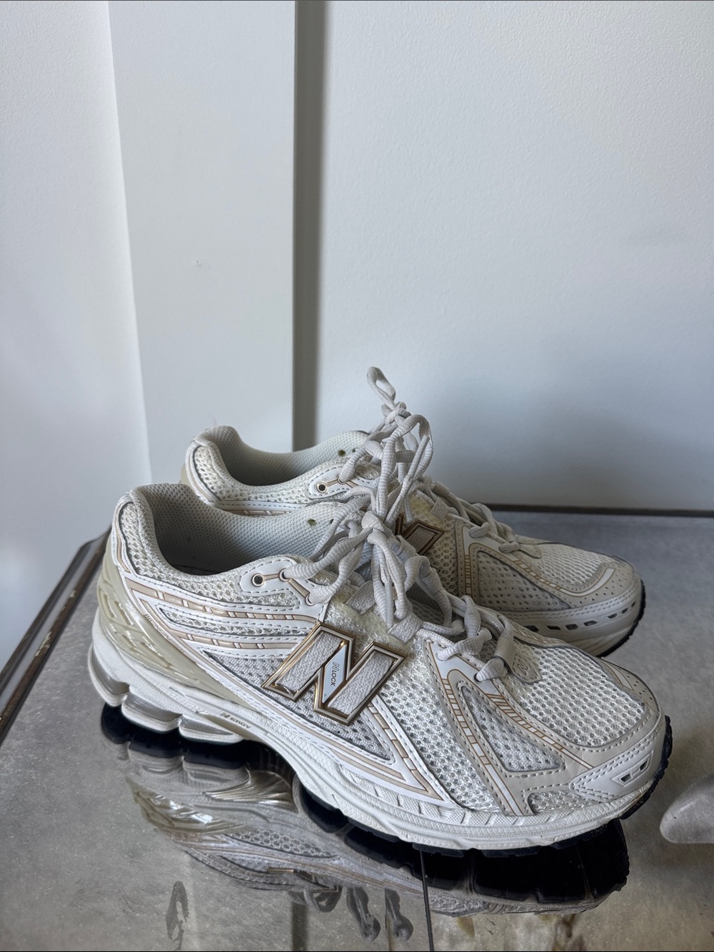 New Balance 1906R White Mesh Athletic Sneakers